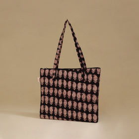 Handcrafted Cotton Quilted Handbag 16
