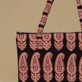 Handcrafted Cotton Quilted Handbag 17