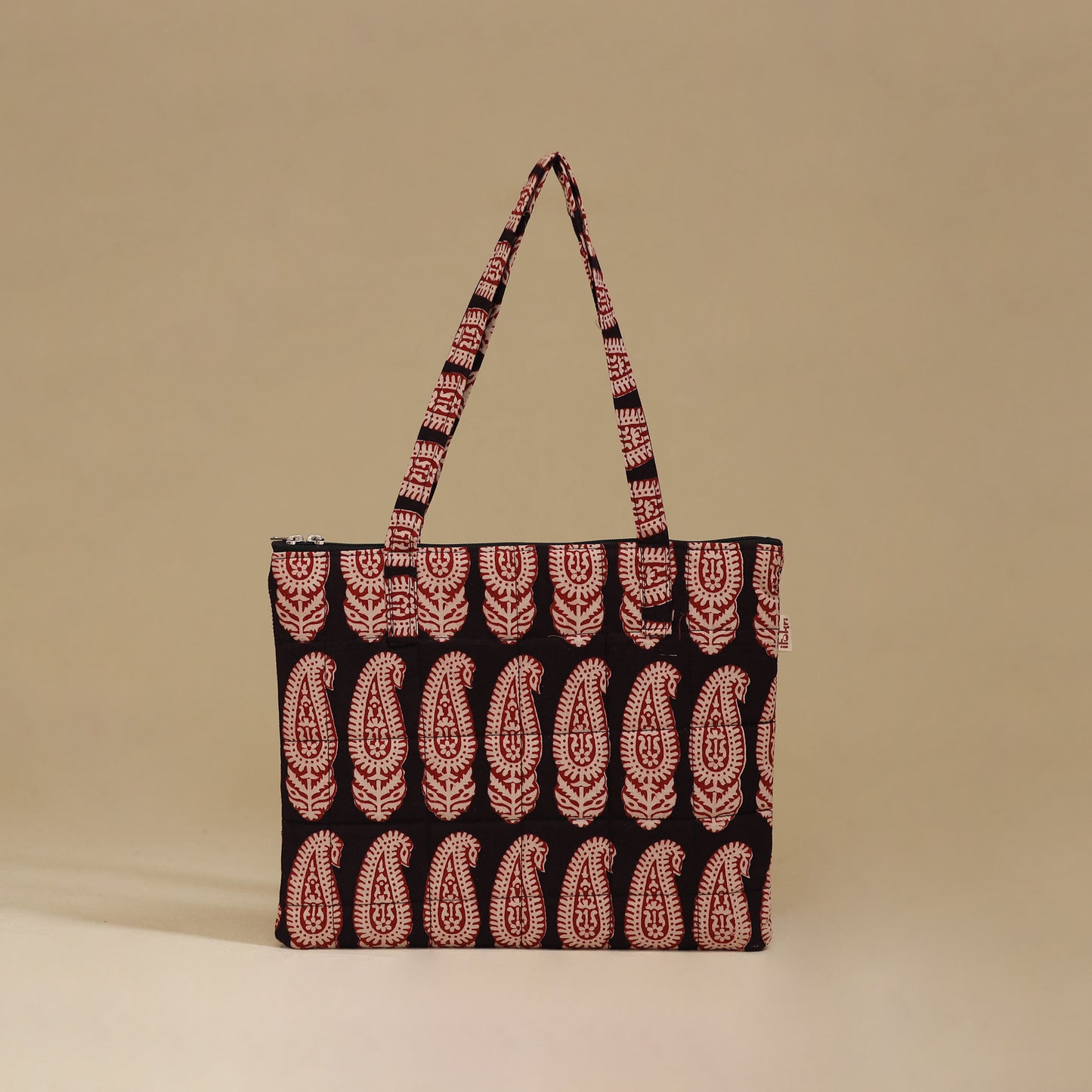 Handcrafted Cotton Quilted Handbag 17