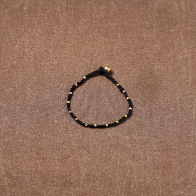 Tribal Odisha Dokra Beads Threadwork Anklet 07