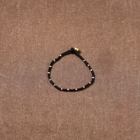 Tribal Odisha Dokra Beads Threadwork Anklet 07