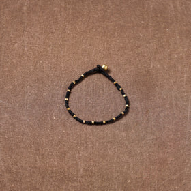 Tribal Odisha Dokra Beads Threadwork Anklet 07