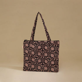 Handcrafted Cotton Quilted Handbag 18