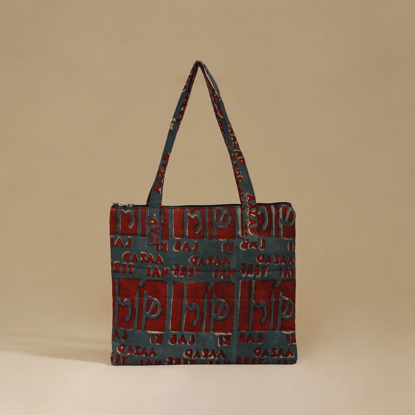 Handcrafted Cotton Quilted Handbag 19