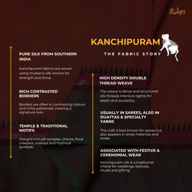 Kanchipuram Cotton Fabric with Zari Border 08