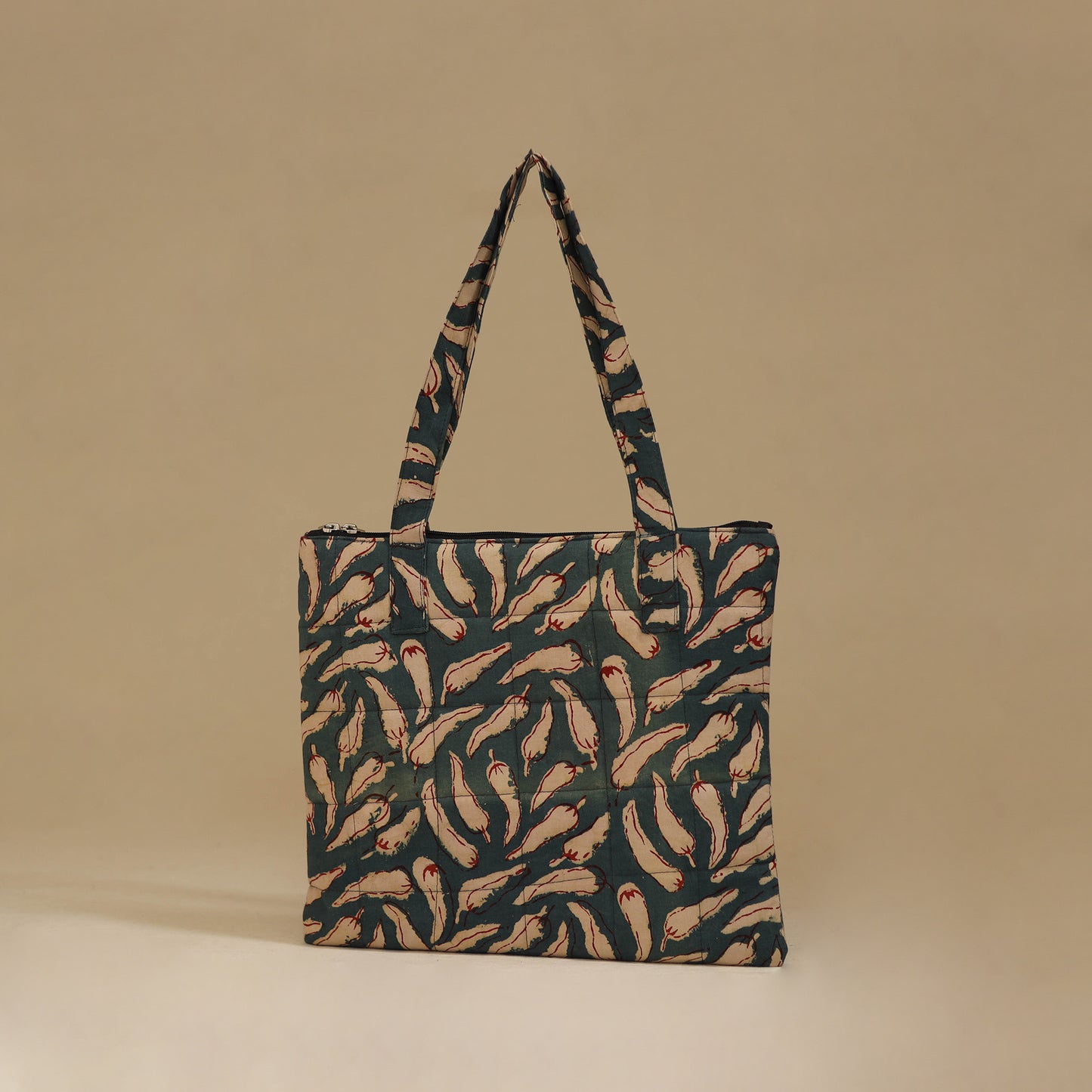 Handcrafted Cotton Quilted Handbag 21