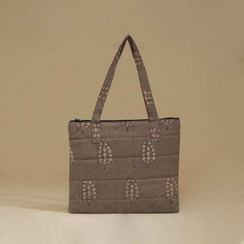 Handcrafted Cotton Quilted Handbag 24