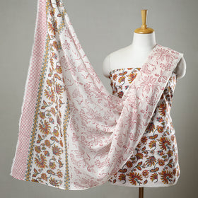Buy Sanganeri Block Print Dress Material Set Online at iTokri.com