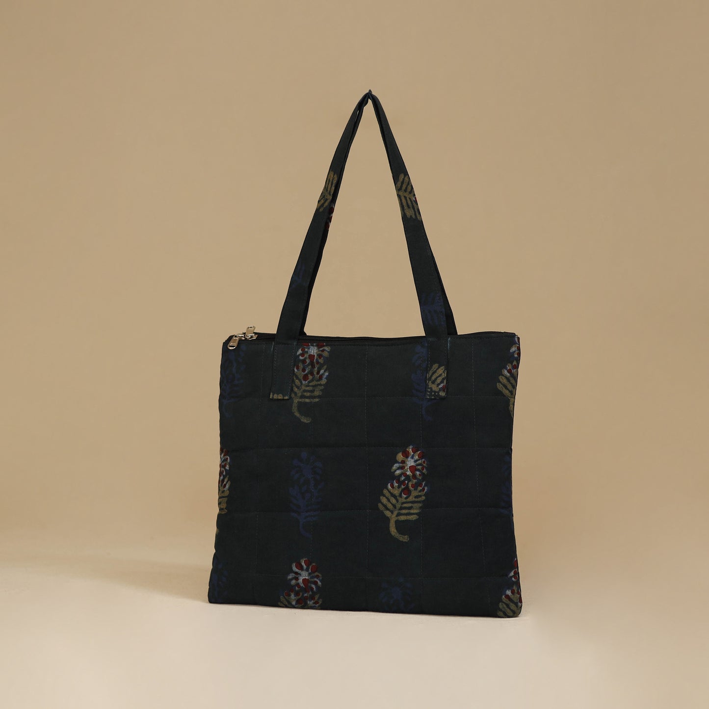 Handcrafted Cotton Quilted Handbag 26