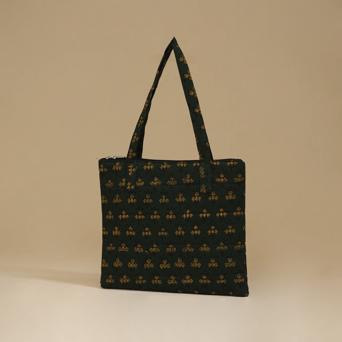 Handcrafted Cotton Quilted Handbag 27