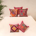 Kutch Hand Embroidered Mirror Work Cushion Cover (Set of 5) 18