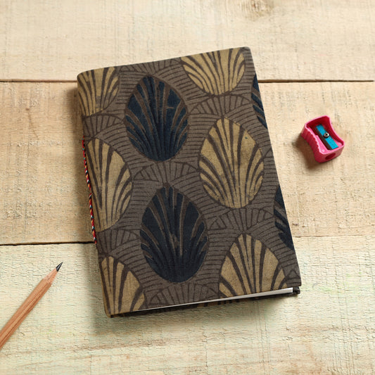 Ajrakh Fabric Cover Handmade Paper Notebook (7 x 5 in)