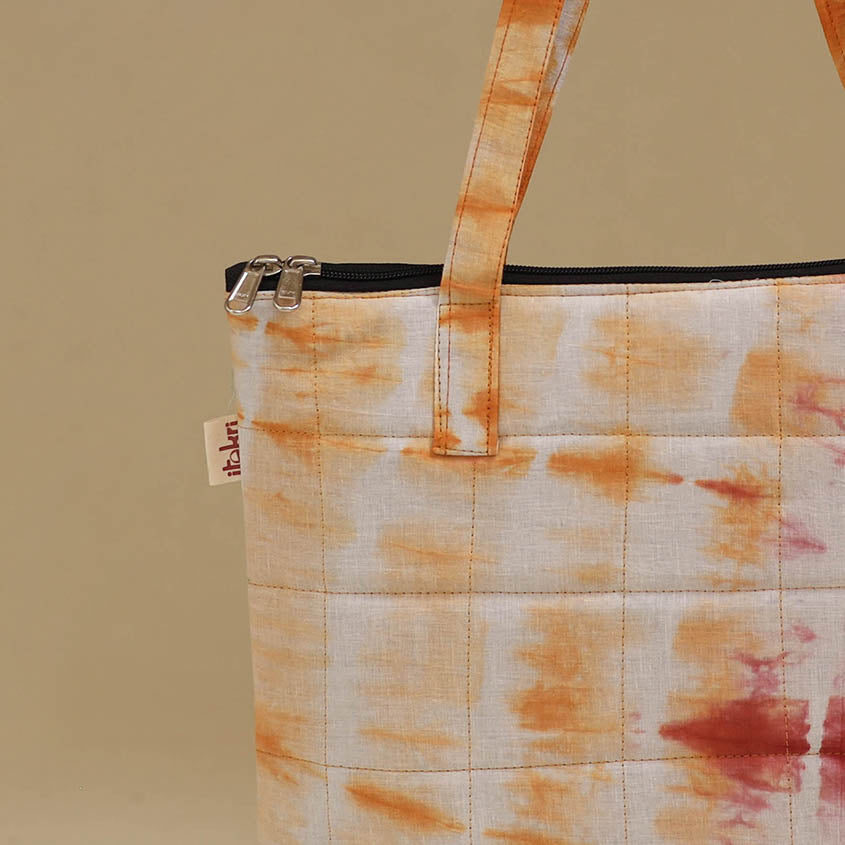 Handcrafted Cotton Quilted Handbag 37