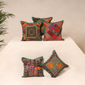 Kutch Hand Embroidered Mirror Work Cushion Cover (Set of 5) 04
