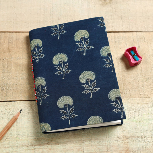 Ajrakh Fabric Cover Handmade Paper Notebook (7 x 5 in)