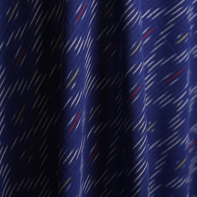 Blue - Pochampally Ikat Weave Cotton Fabric 11