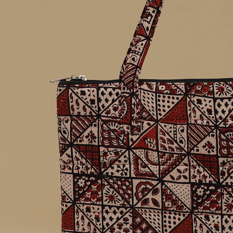 Handcrafted Cotton Quilted Handbag 02