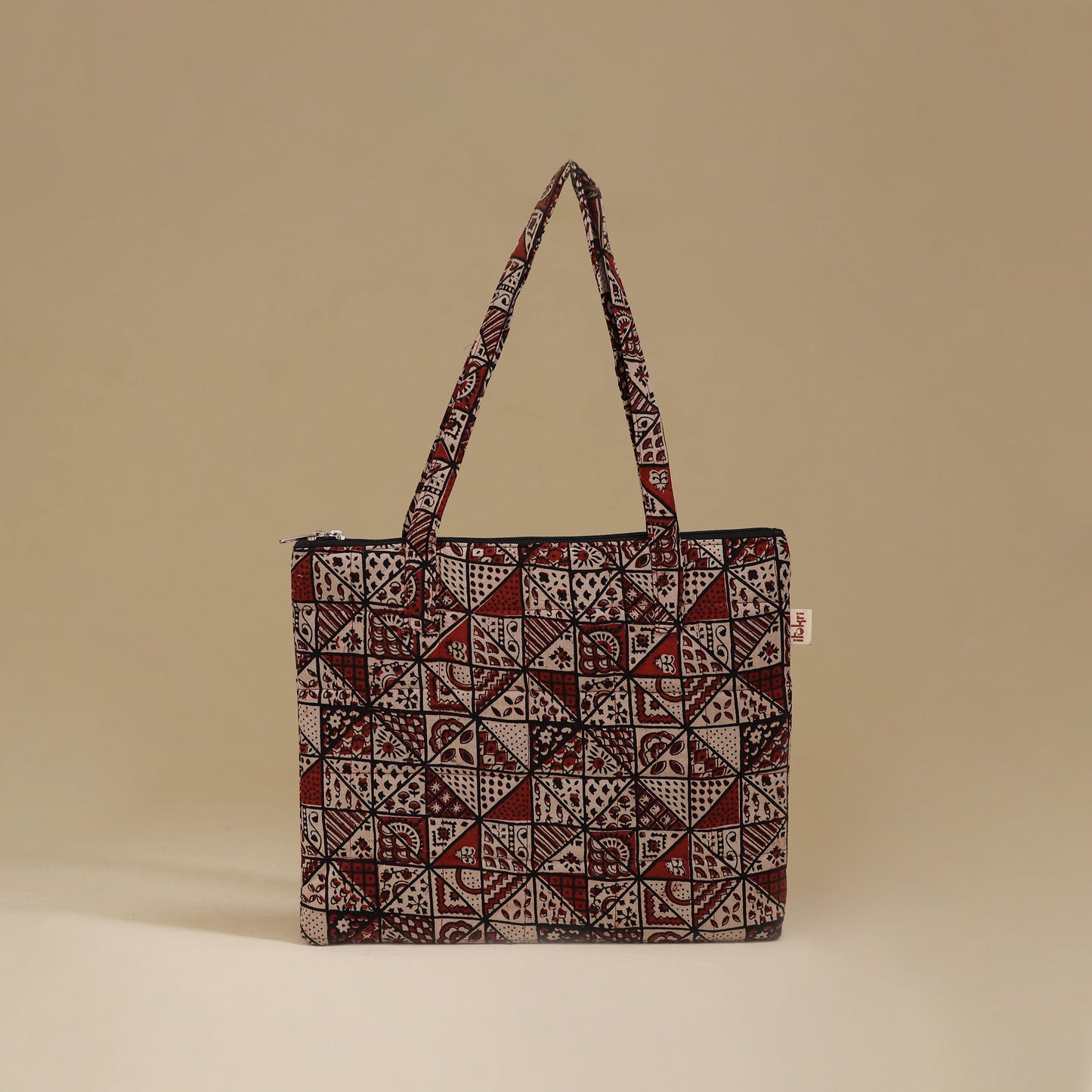 Handcrafted Cotton Quilted Handbag 02