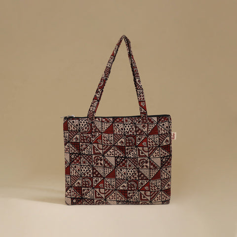 Handcrafted Cotton Quilted Handbag 02