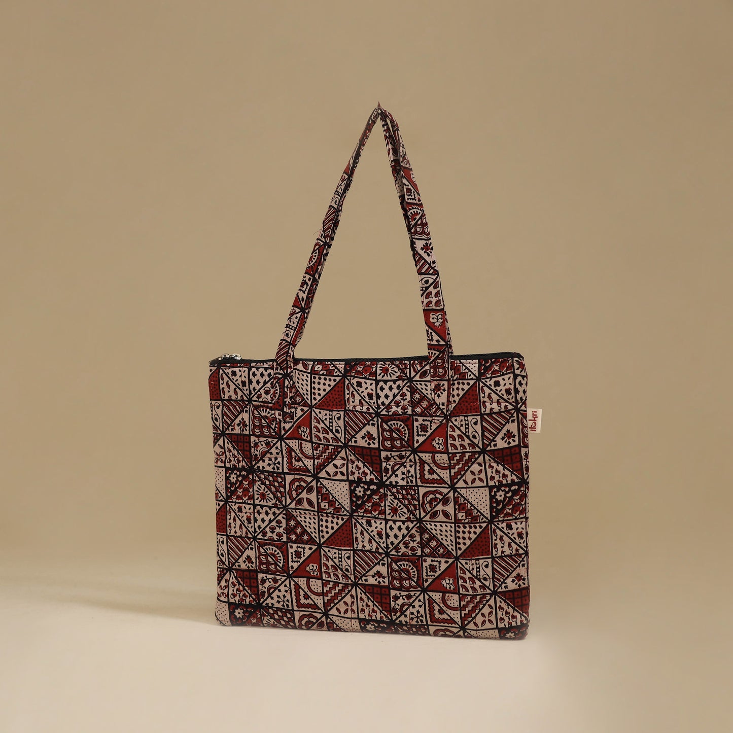 Handcrafted Cotton Quilted Handbag 02