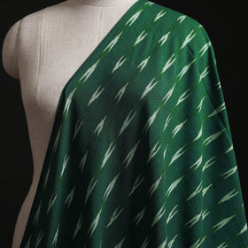 Green - Pochampally Ikat Weave Cotton Fabric 02