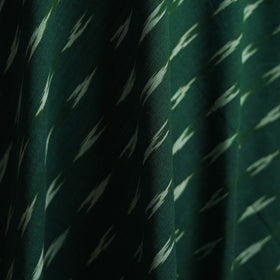 Green - Pochampally Ikat Weave Cotton Fabric 02