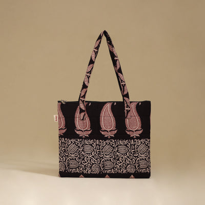 Handcrafted Cotton Quilted Handbag 06