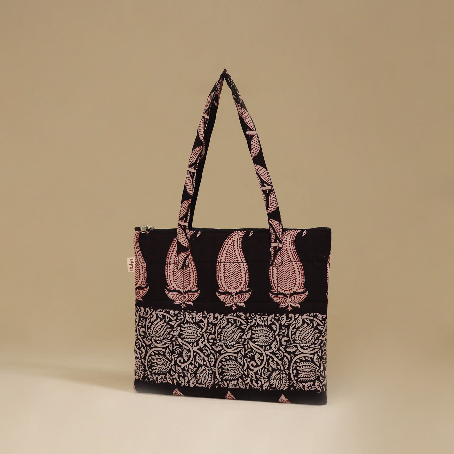 Handcrafted Cotton Quilted Handbag 06