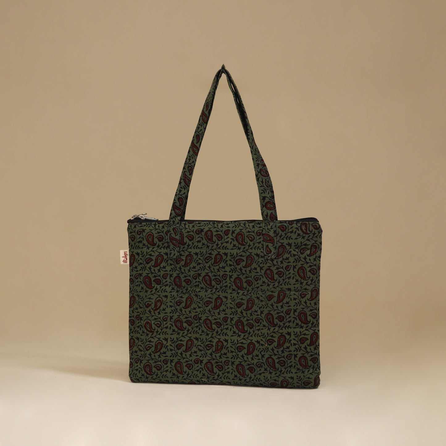 Handcrafted Cotton Quilted Handbag 08