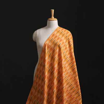 Yellow - Pochampally Ikat Weave Cotton Fabric 06