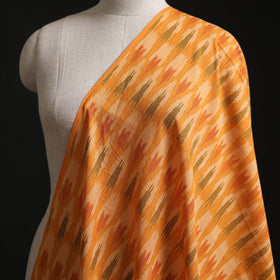 Yellow - Pochampally Ikat Weave Cotton Fabric 06