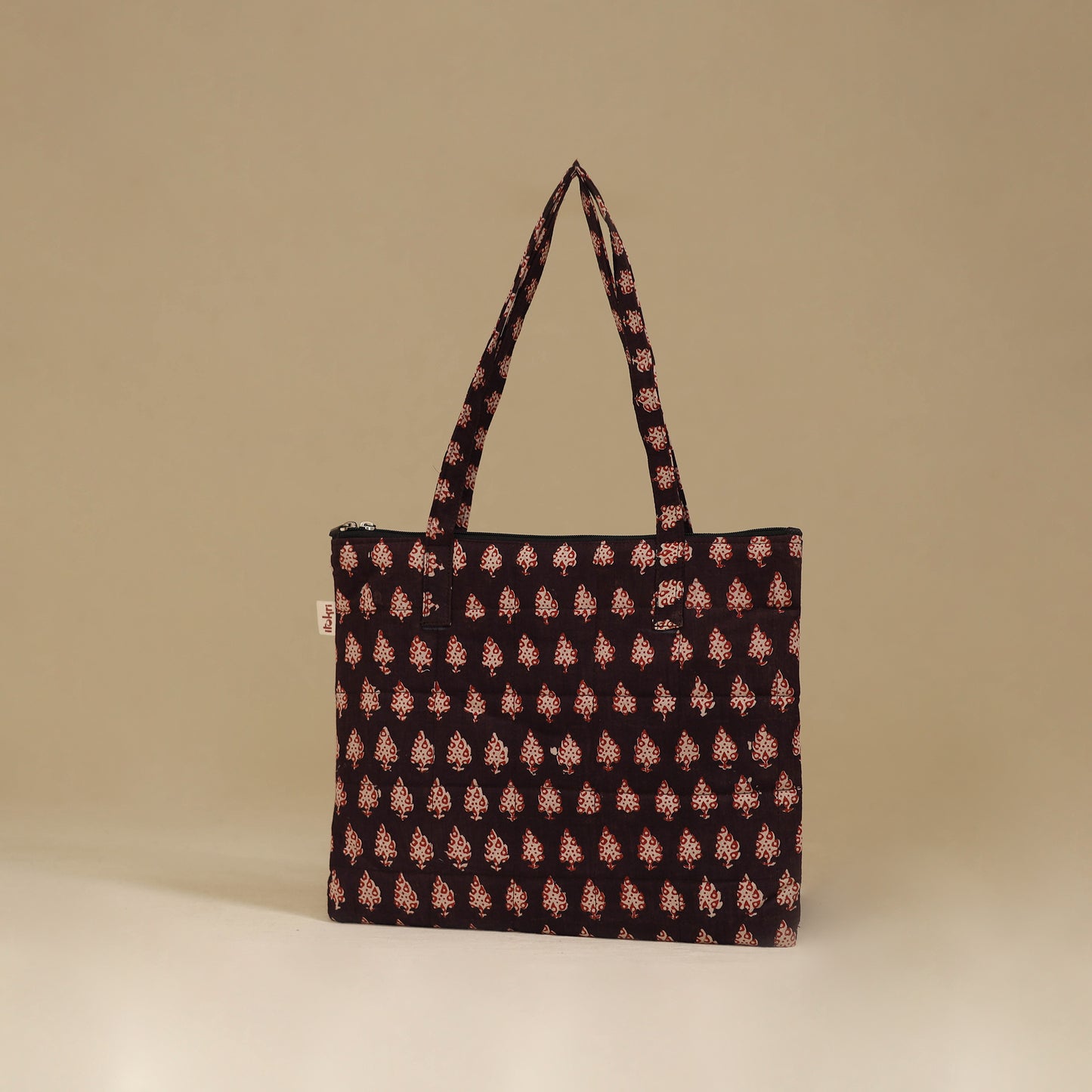 Handcrafted Cotton Quilted Handbag 10