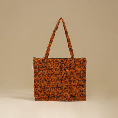Handcrafted Cotton Quilted Handbag 11