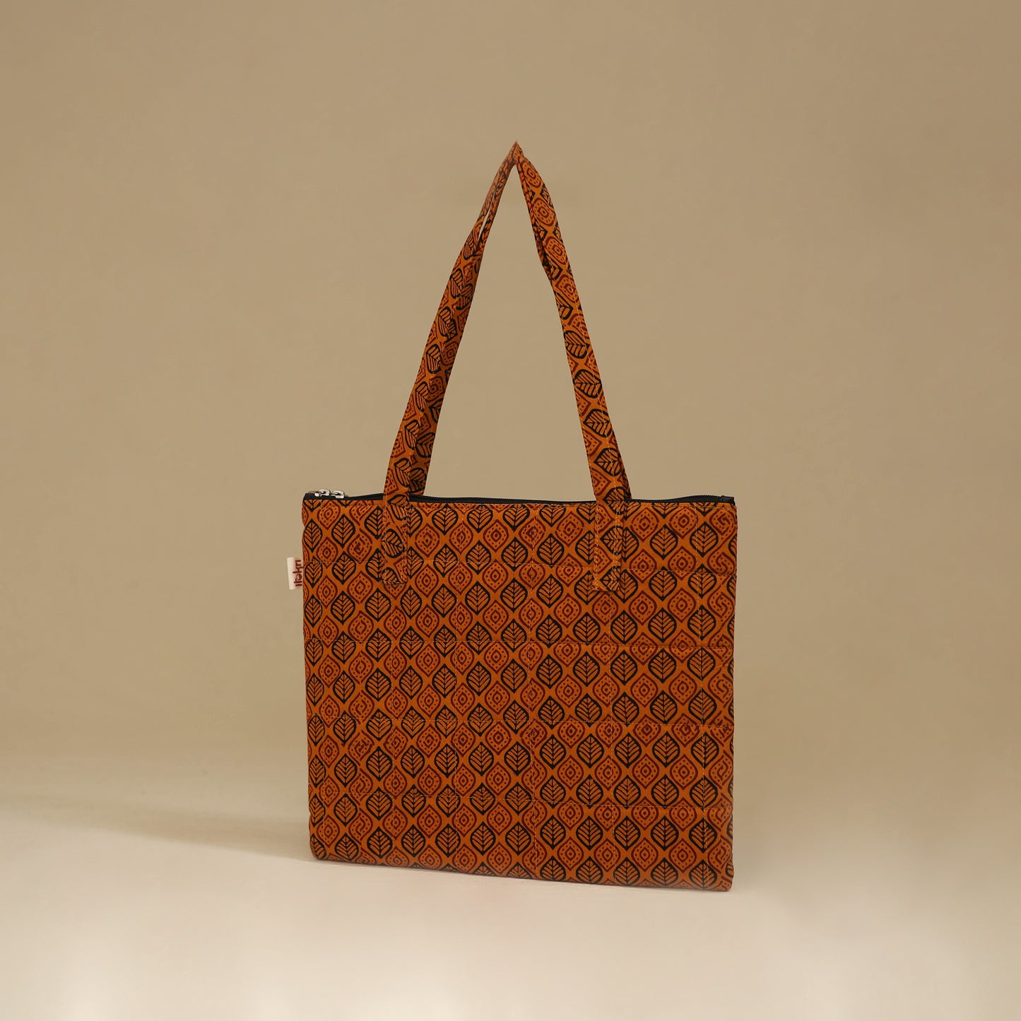 Handcrafted Cotton Quilted Handbag 11