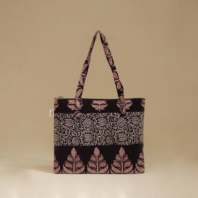 Handcrafted Cotton Quilted Handbag 12