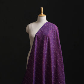 Purple - pochampally ikat weave cotton fabric 08