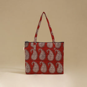 Handcrafted Cotton Quilted Handbag 13