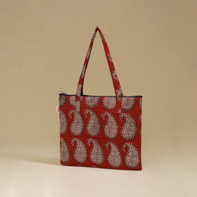 Handcrafted Cotton Quilted Handbag 13
