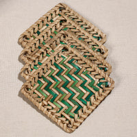 Handmade Water Hyacinth Coasters from Assam (Set Of 6)