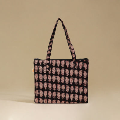Handcrafted Cotton Quilted Handbag 14