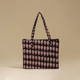 Handcrafted Cotton Quilted Handbag 14
