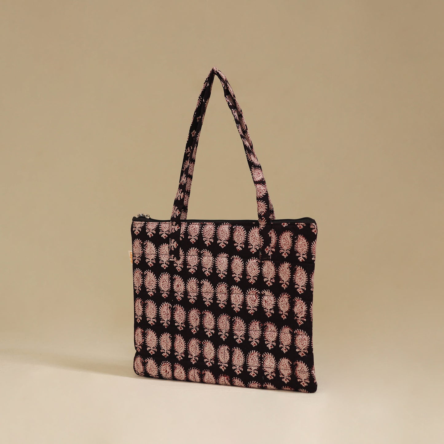 Handcrafted Cotton Quilted Handbag 14