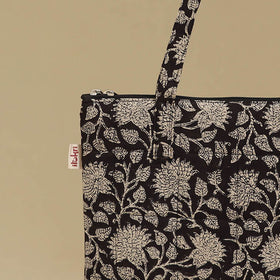 Handcrafted Cotton Quilted Handbag 15