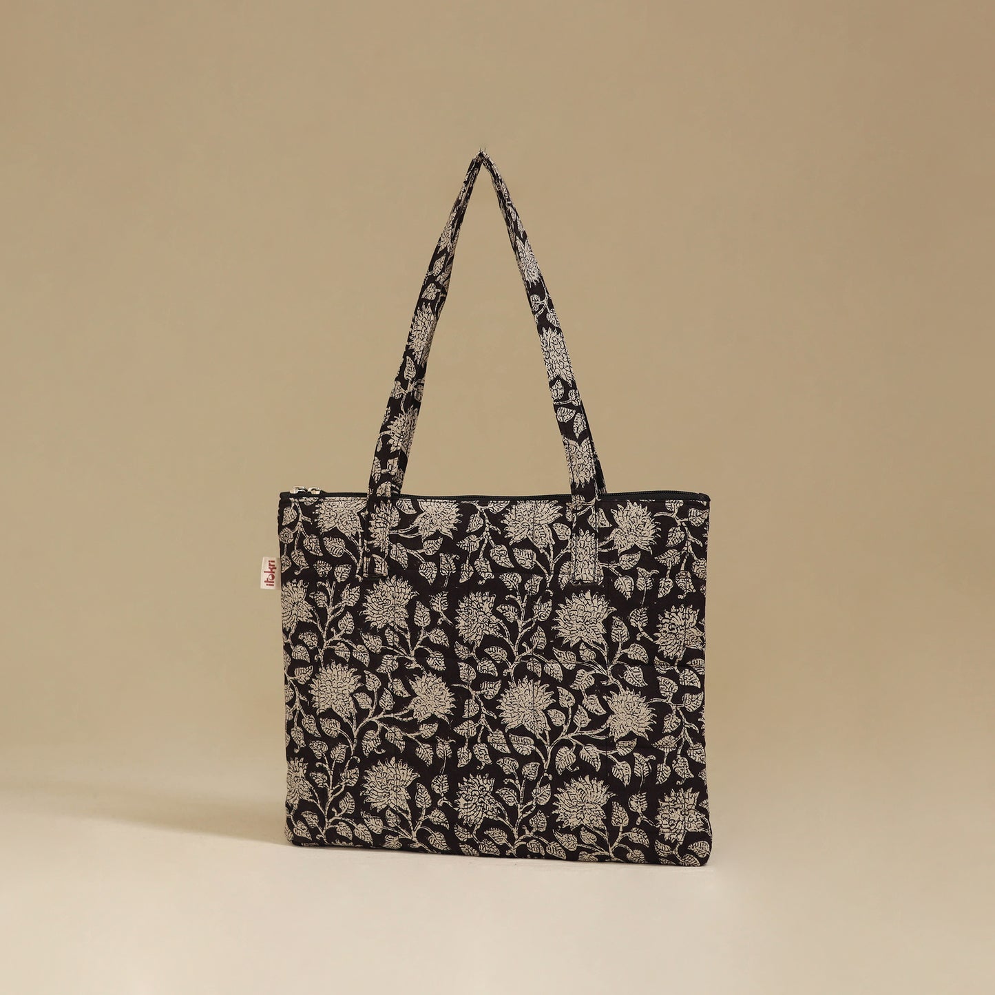 Handcrafted Cotton Quilted Handbag 15
