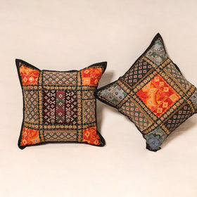 Kutch Hand Embroidered Mirror Work Cushion Cover (Set of 5) 17