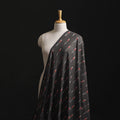 Black - Pochampally Ikat Weave Cotton Fabric 10
