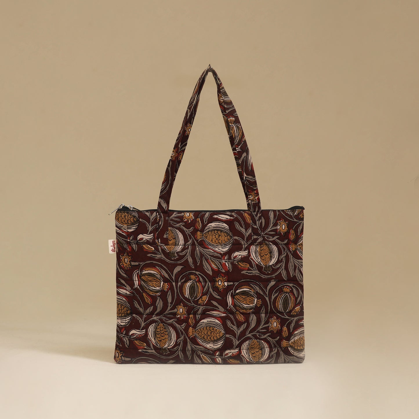 Handcrafted Cotton Quilted Handbag 16