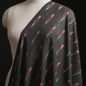 Black - Pochampally Ikat Weave Cotton Fabric 10
