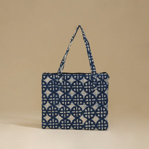 Handcrafted Cotton Quilted Handbag 17