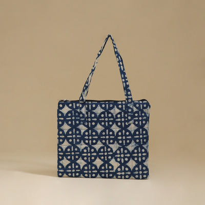 Handcrafted Cotton Quilted Handbag 17